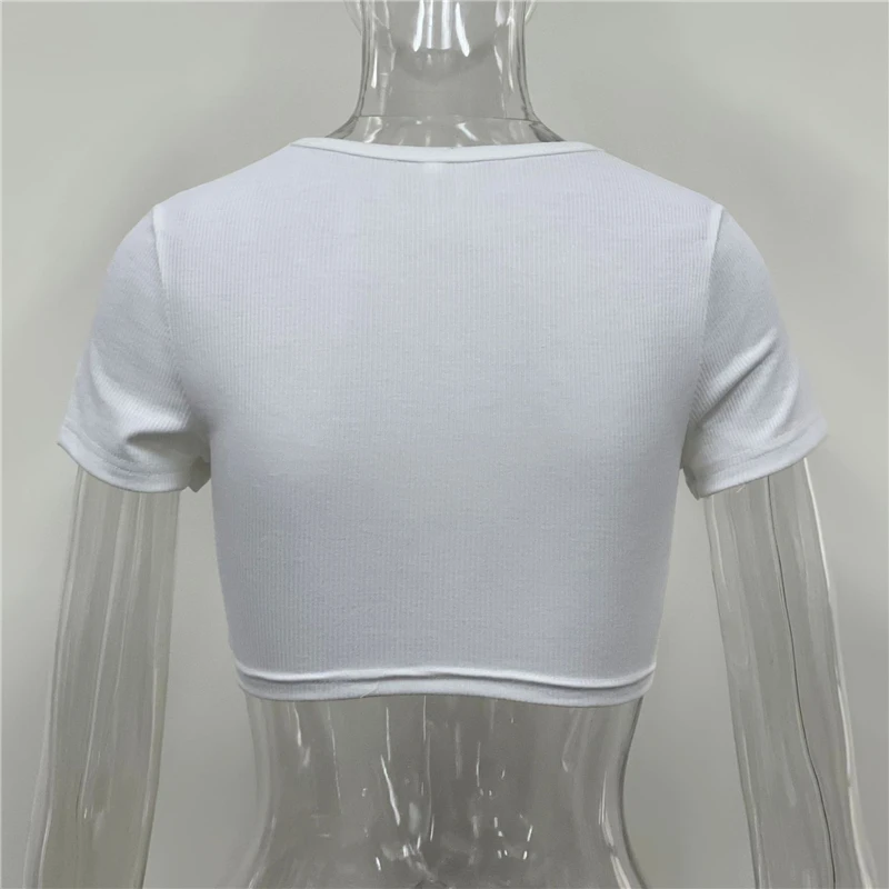 Лето 2024 кокетка ажурная футболка с коротким рукавом и круглым вырезом женская