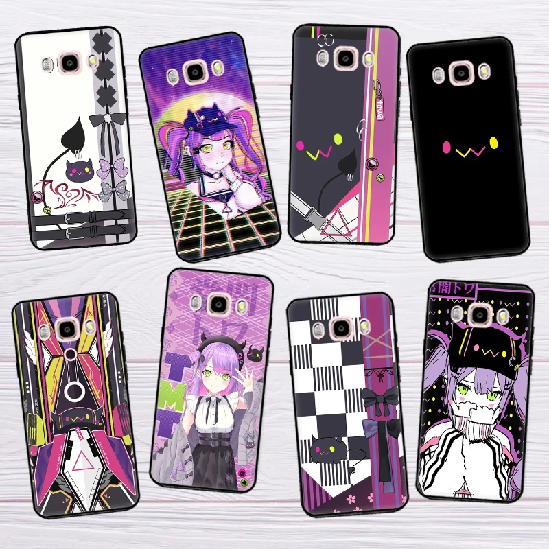 Чехол Tokoyami Towa и Bibi Hololive для Samsung Galaxy J3 J5 J7 A3 A5 2016 2017 A6 A8 J4 J6 Plus A7 A9 J8 2018