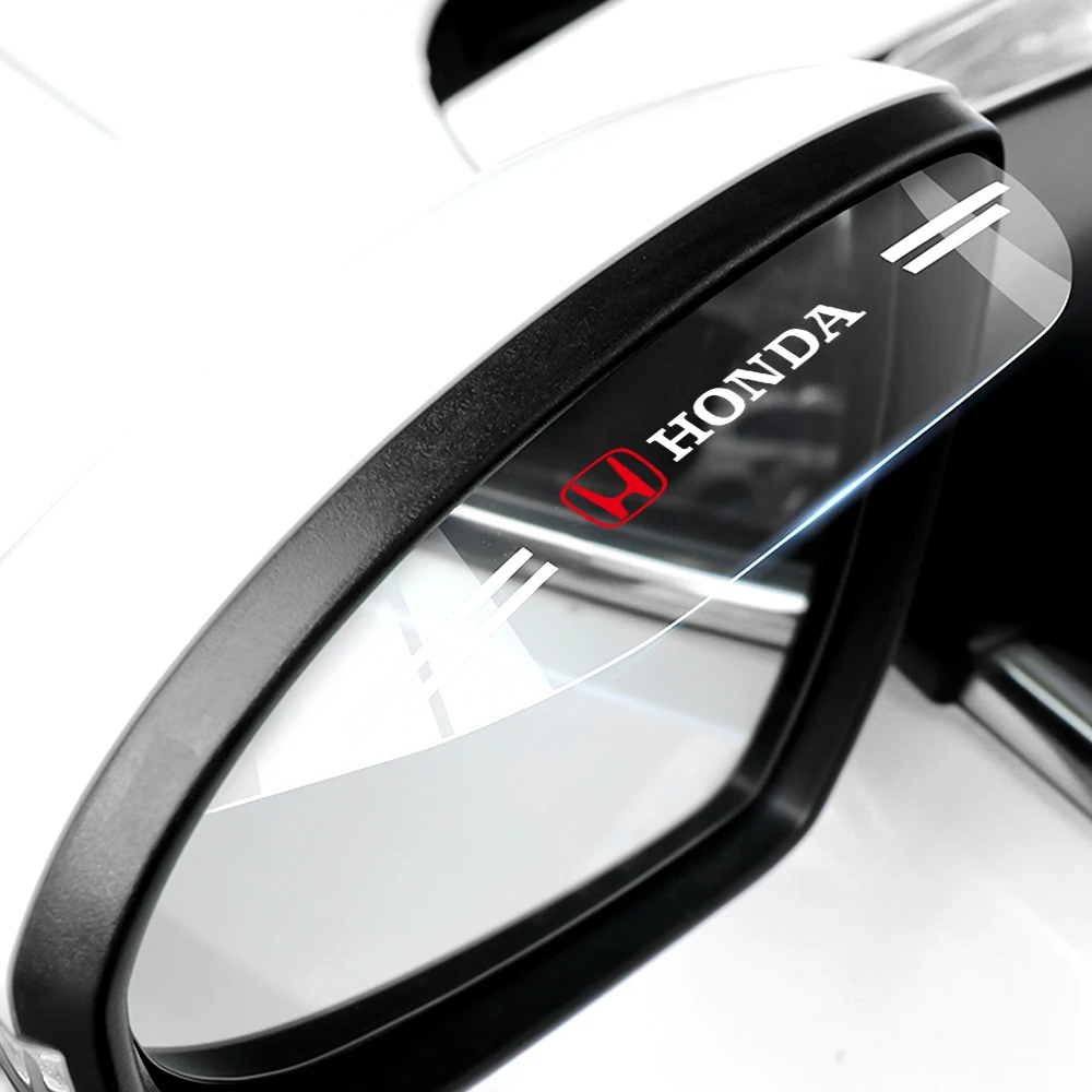 Фото 2 шт. накладки-козырьки на зеркала заднего вида для Honda Civic, Insight, Hornet, Type R, Type S, Mugen – аксессуары для экстерьера автомобиля №4
