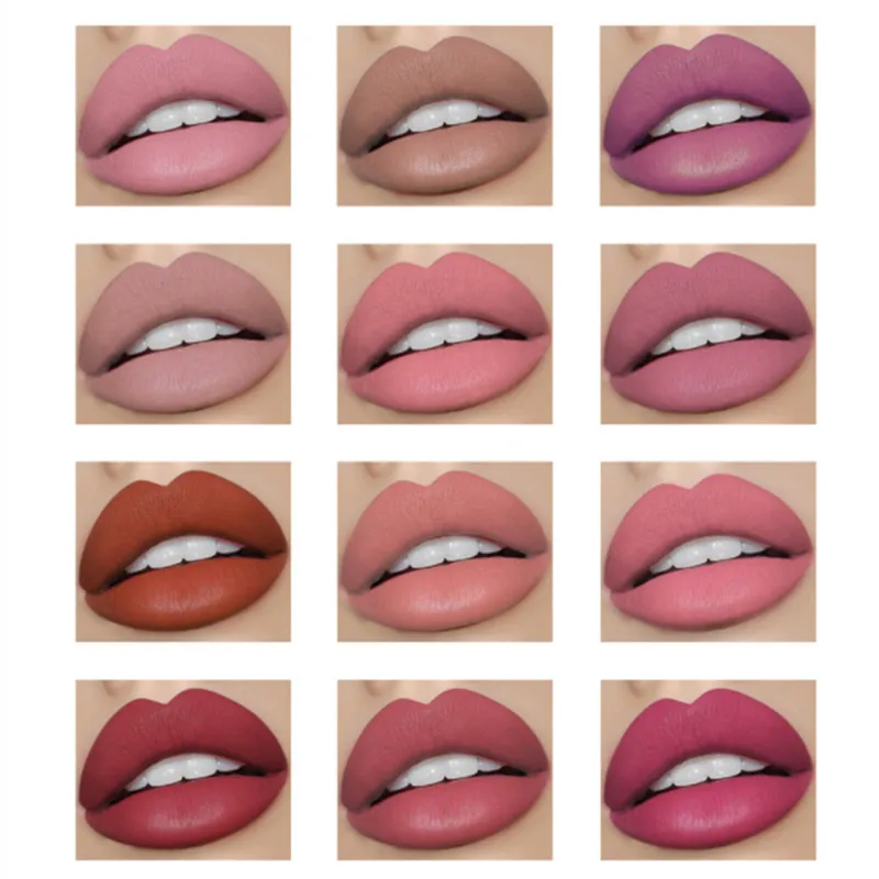 Матовая губная помада для макияжа нюдовая естественного цвета глазурь матовая