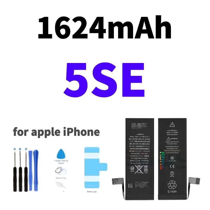 

1624mAh 0 cycle Phone Battery for iphone 5SE Bateria for Apple iphone 5 SE Battery Replacement Batterie for iphone 5SE Batteria