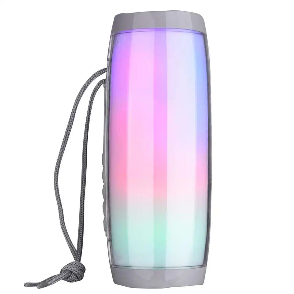

GTG157 Bluetooth Speaker 1200MAH RGB LED Light Wireless Boombox Portable Outdoor Subwoofer Stereo Loudspeaker Home Theater