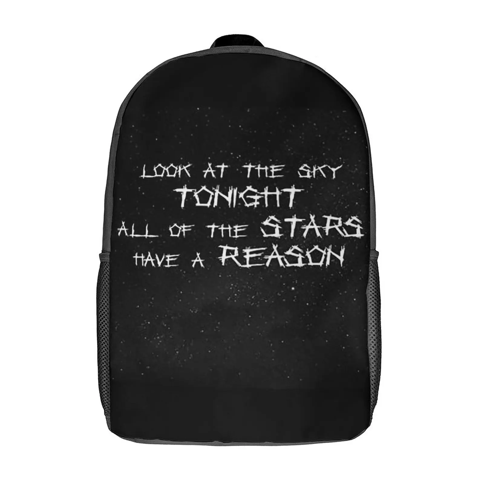 

Lil Peep Lyrics Starry Background Backpack Music Trekking Backpacks Men High Quality Print High School Bags Elegant Rucksack