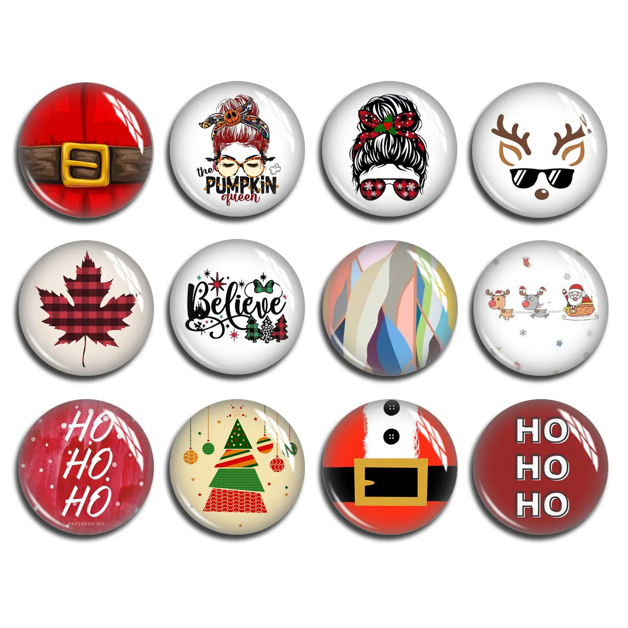 Рождественский кабошон в стиле Хо