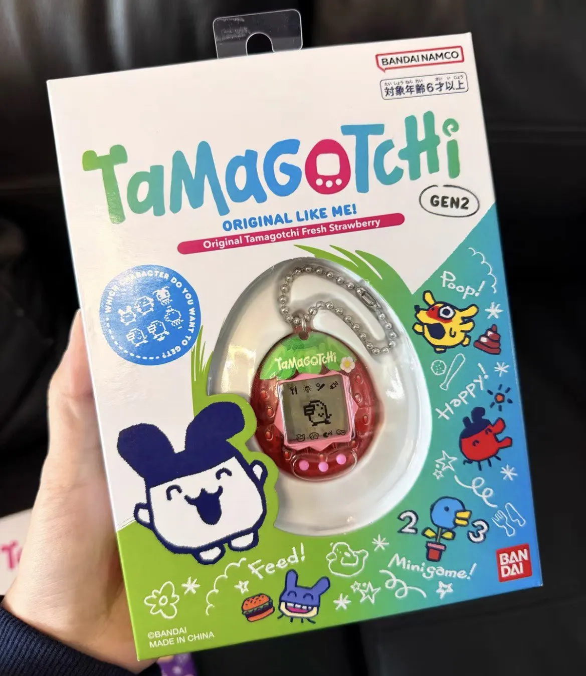 Фото Электронная интерактивная игрушка Bandai Tamagotchi Connection V3 с 10 мини-играми и более 50 персонажами, подарок на день рождения для детей №2