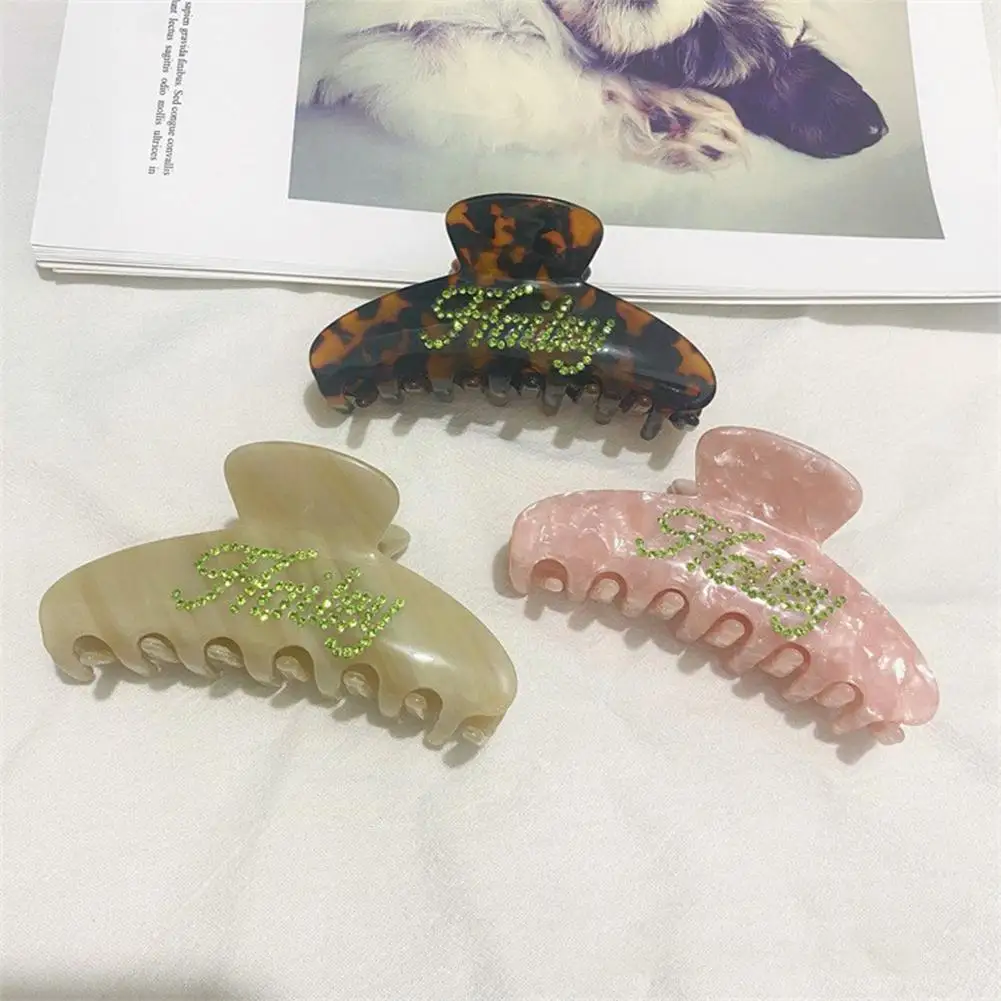 

Letter Hairpin Vintage Romantic Hair Clip Accessories Hair Styling Claw Clips Hair Hair Headwear A4u6