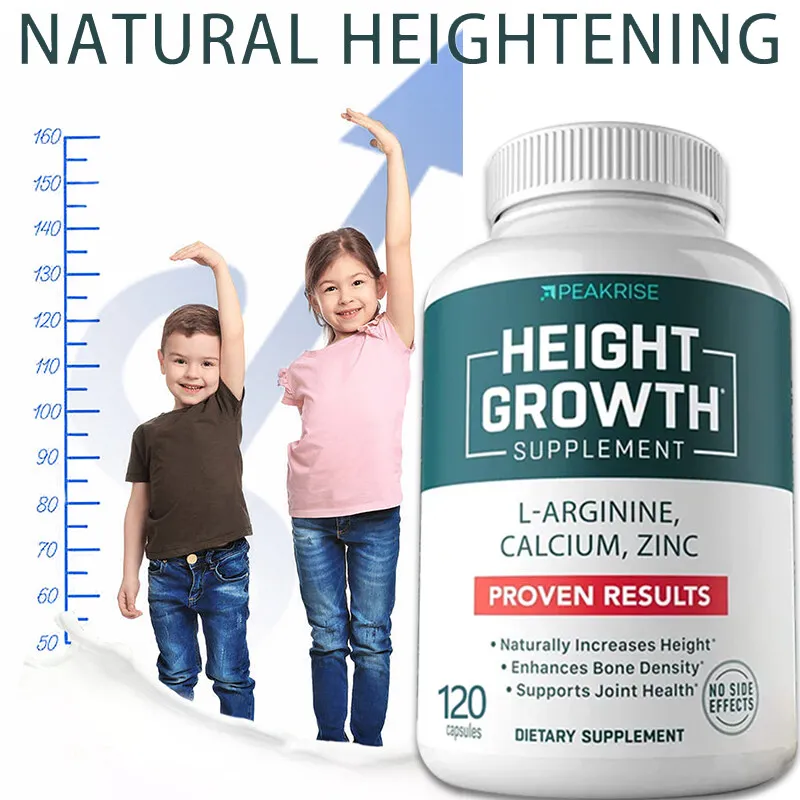 

Bone Growth - Grow High Calcium Vitamin D Pills Vegetarian Capsules Help Grow Taller Promote Strong Bones