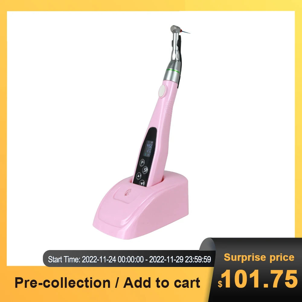 

Эндомотор серии стоматологических цветов, беспроводное снижение 16:1, контр-угол Endo Mate СВЕТОДИОДНЫЙ Ной подсветкой, программы «тремен», стом...