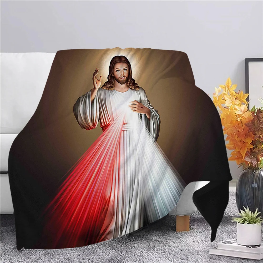 

Боже! Плюшевое фланелевое одеяло с 3D принтом Иисуса Бога, для взрослых, для дома, офиса, дивана, для путешествий, моющееся Студенческое Одеяло