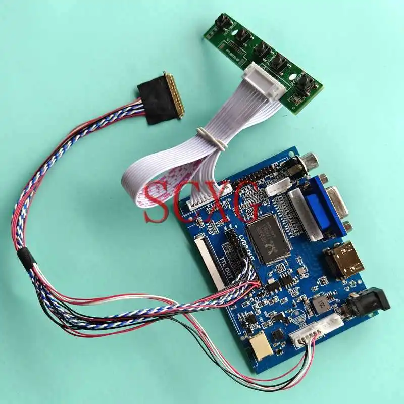 Драйвер платы контроллера экрана ЖК-дисплея подходит для Φ/L12/L21 16,4 "1920*1080 HDMI-совместим с AV VGA DIY Kit LVDS 40-Pin