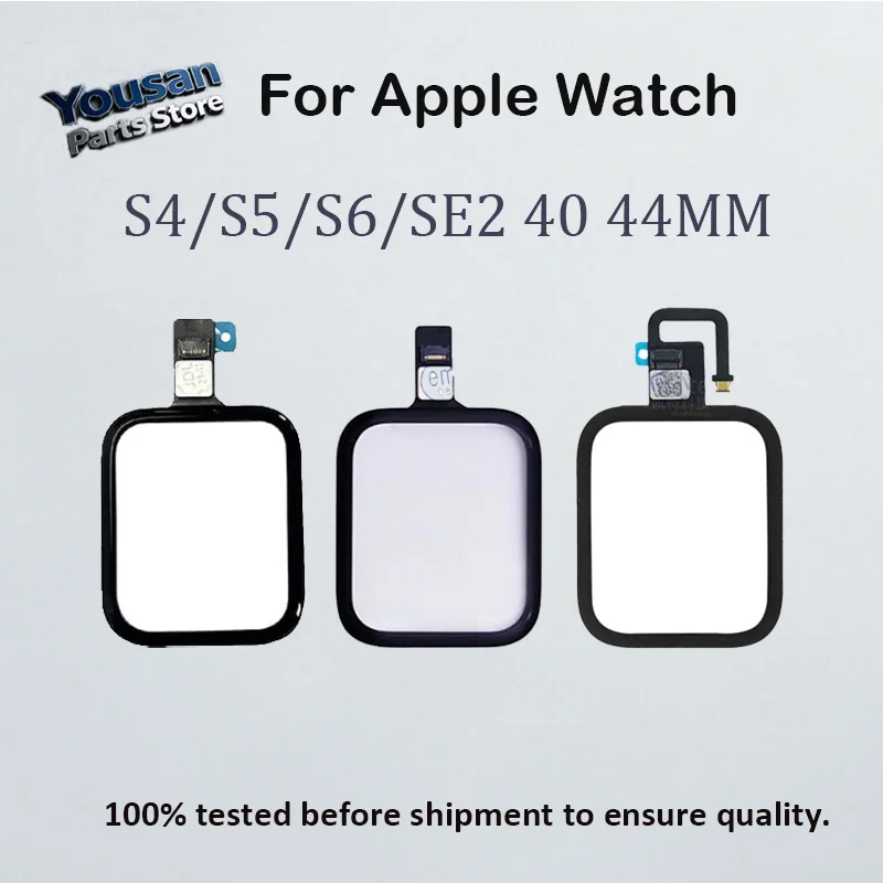 Фото Сенсорный экран-дигитайзер, внешнее стекло для iWatch Series 6, S5, S4, 40/44 мм, стекло TP с сенсорным экраном-дигитайзером и OCA №1