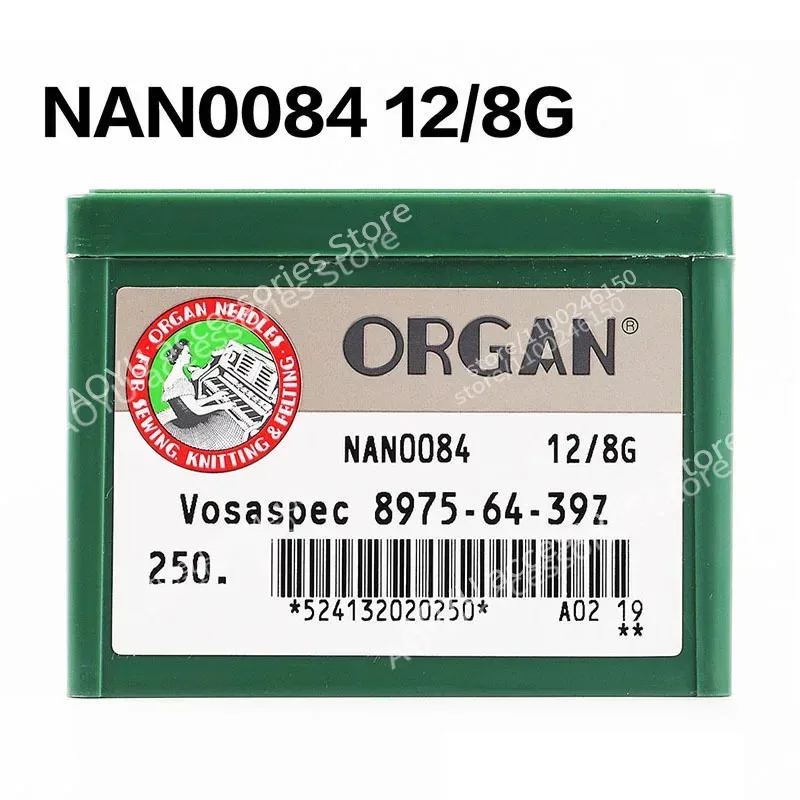 Фото 50 шт. Иглы-крючки ORGAN NAN0084A Vosaspec 8975-64-39Z 12/8G для китайских вязальных машин SHIMA SEIKI №3