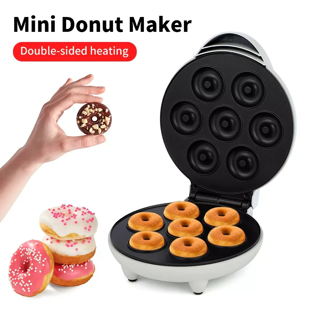 

Mini Donut Making Machine Donuts Maker with Non-Stick Surface Doughnut Breakfast Waffle Baking Machine Kitchen Cookware