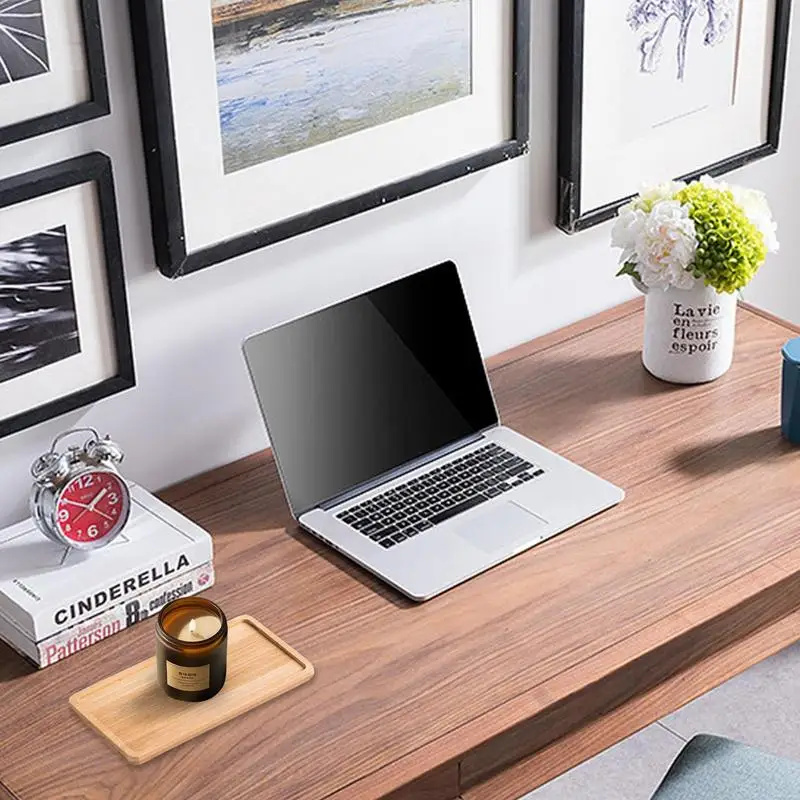 Бамбуковый деревянный поднос для ювелирных изделий овальный прямоугольный