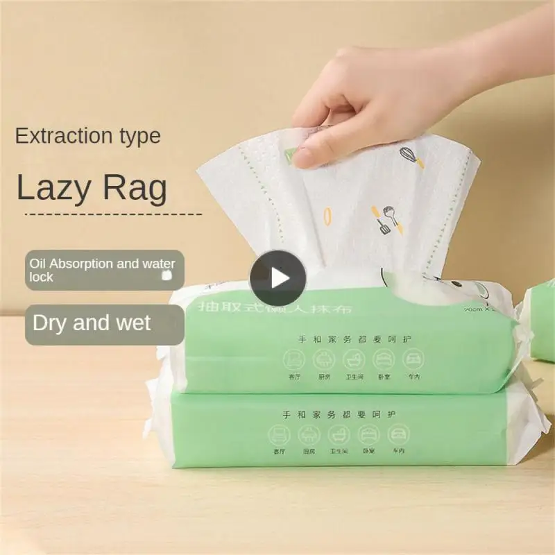 

Cleaning Cloth Household Non-woven Cloth Disposable Kitchen Cleaning Cloth Decontamination Rag Table Cleaning Withdrawable