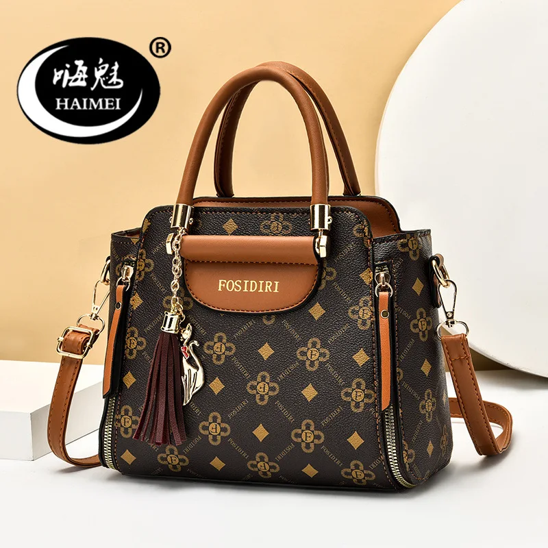 

2022 New Fashion Print Ladies Hand-held Messenger Shoulder Bag