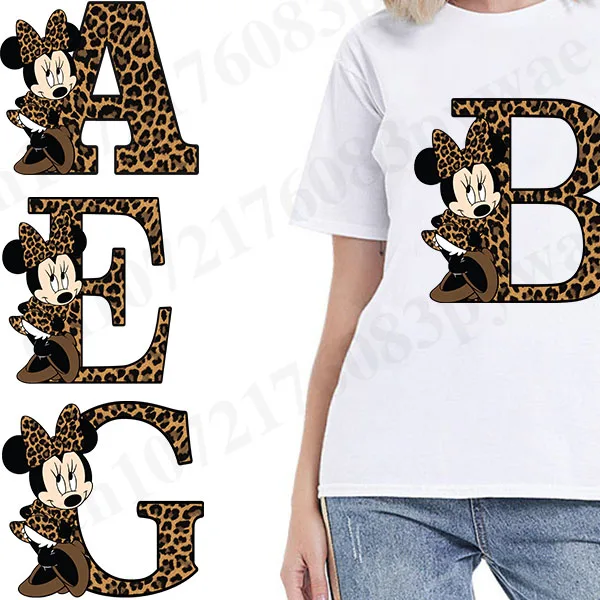 Disney Minnie Mouse A-Z 26 английские буквы нашивки сделай сам для одежды термопереносная