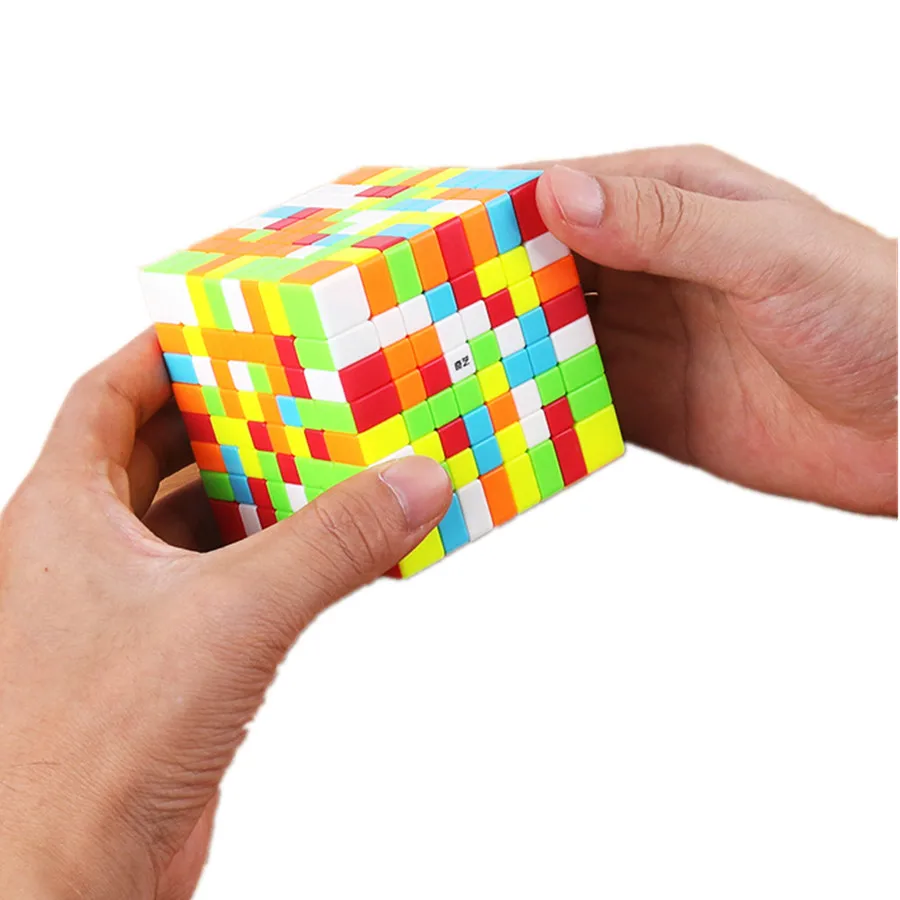 Qiyi 8x 8 скоростной куб без наклеек магический 8X8X8 Головоломка Куб волшебные