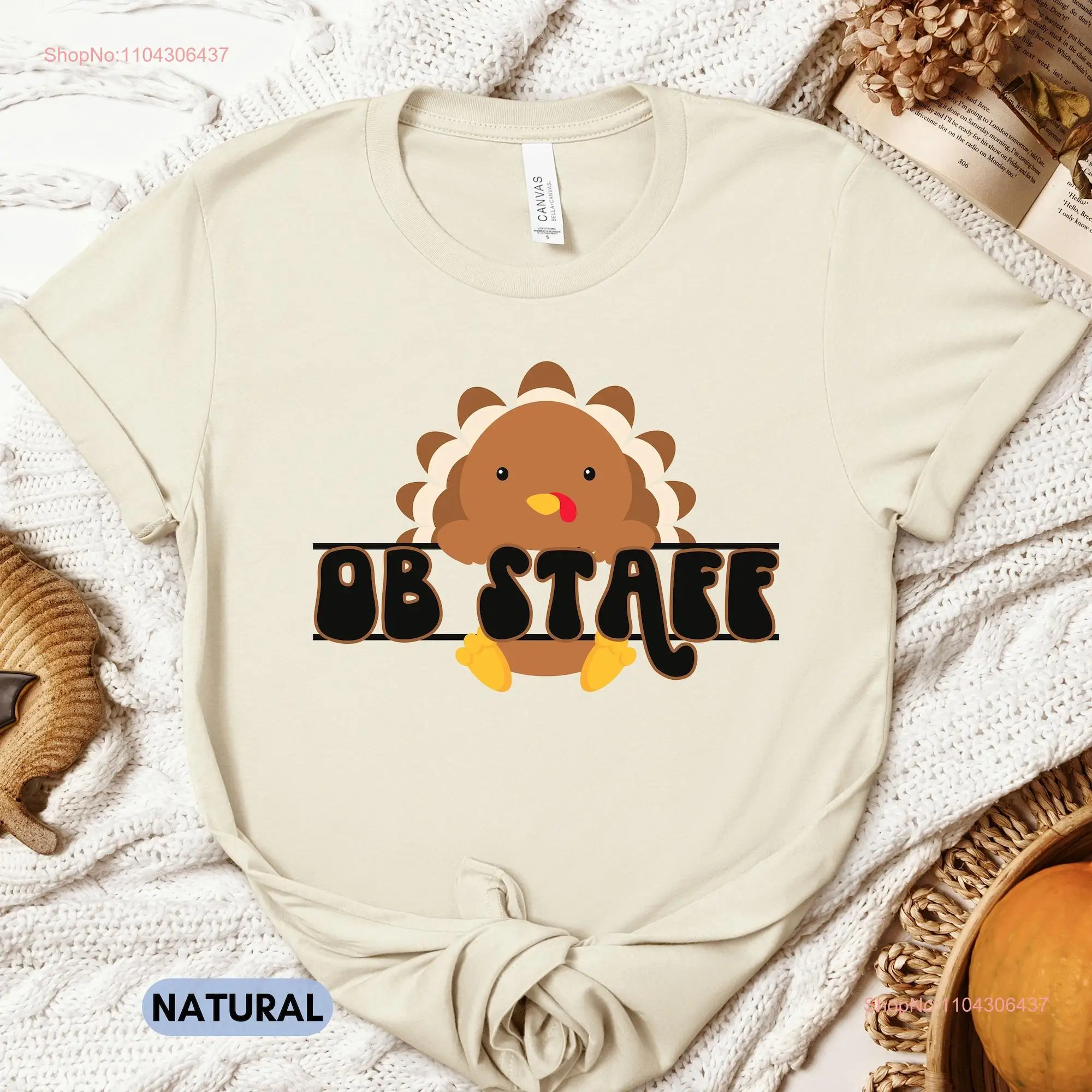 Рубашки для персонала OB на День Благодарения рубашка с отрядкой медсестры Gyn