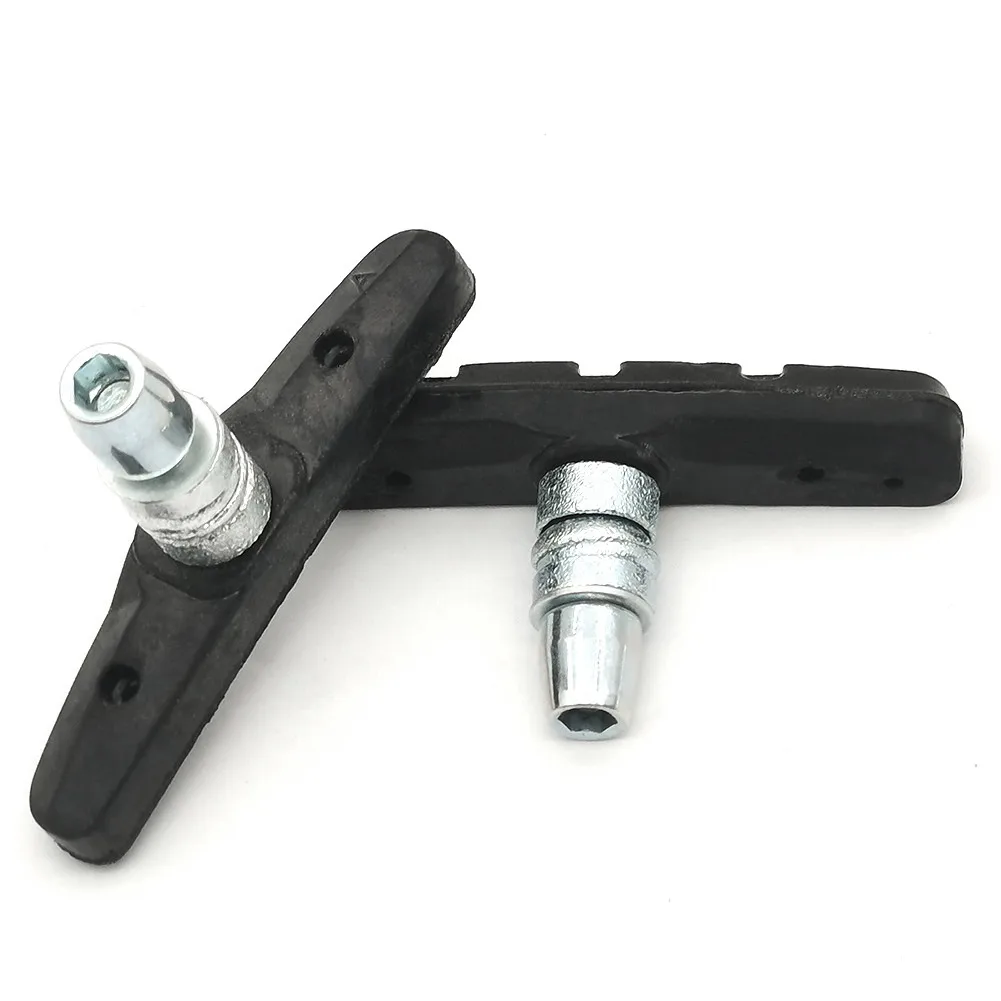 

2PCS MTB V-Brake Caliper Shoe Pads Blocks Road Bike Cycle Brake Block Pads Rubber Anti-resistance Bicycle Brake Accessories
