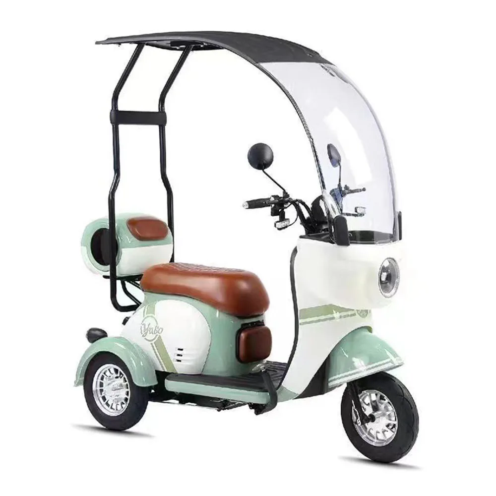 

Electric Tricycle 48/60/72v Household Aldult Backrest Small Damping Wear Resistant Rainproof Can Be Stored Antiskid