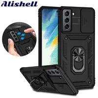 slide camera lens case for samsung galaxy s20fe s21fe s21 pro s21plus s22 s22ultra s10 plus military grade bumpers armor cover