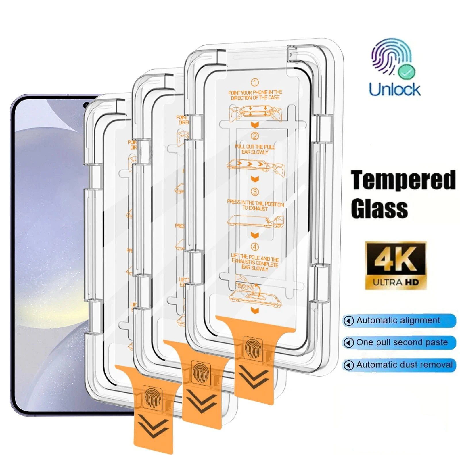 Фото Комплект из 5 шт. для Poco M7, M8, M5s, M6 Plus, M3, M4 Pro 4G/5G: Защитная пленка из закаленного стекла HD с функцией автоматического удаления пыли для установки без пыли №1