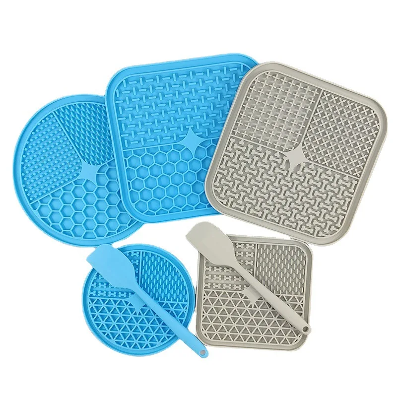 

Dog Slow Feeders Mats Lick Mat Boredom Anxiety Reduction Perfect for Food Yogurt Peanut Butter Alternative to Slow Feed Dog Bowl