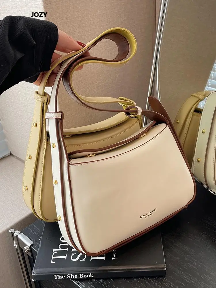 

Luxury Designer Classic Shoulder Bags For Women 2023 New Simple Style Leather Handbags Casual Summer Trendy Ladies PU Crossbody