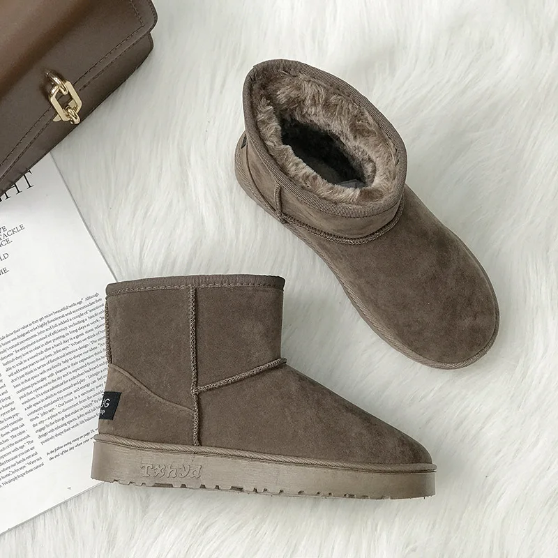 Ботильоны для снежной погоды 2022 зимние теплые модные дизайнерские готические