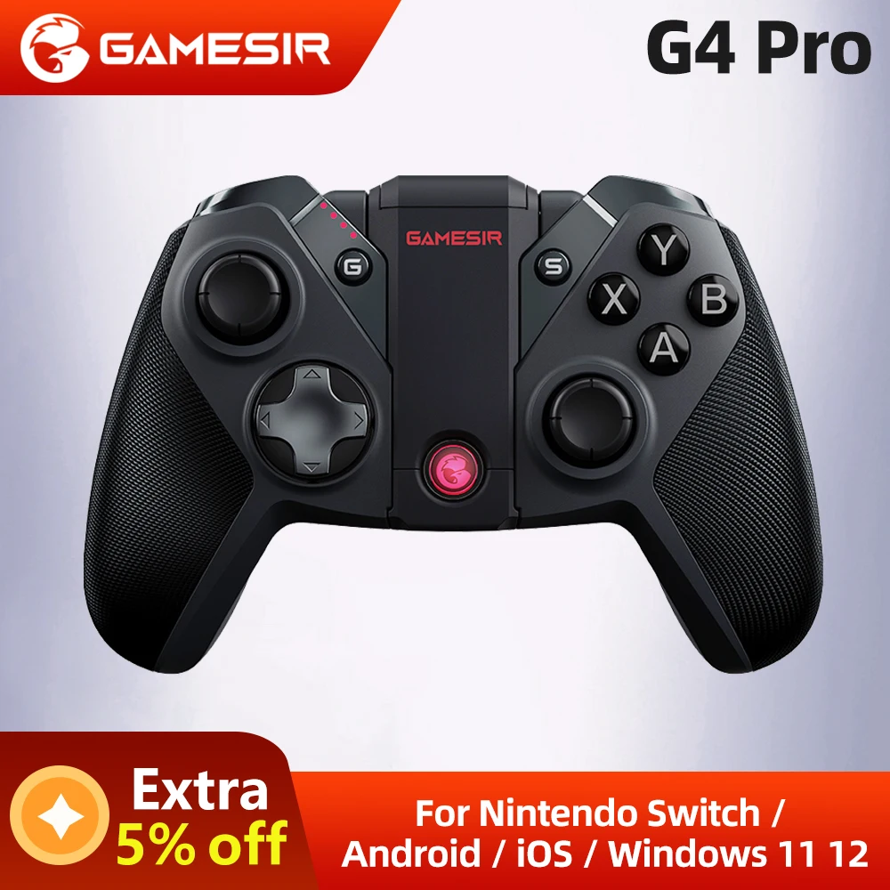 

GameSir G4 Pro Bluetooth Game Controller 2.4GHz Wireless Gamepad for Nintendo Switch Apple Arcade and MFi Game Xbox Cloud Gaming