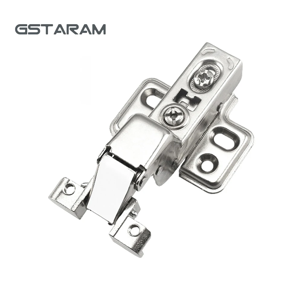

4PCS Cabinet Hinge Cold Rolled Steel Door Hydraulic Hinges Damper Buffer Soft Quiet Closing for all Kitchen Cupboard Furniture
