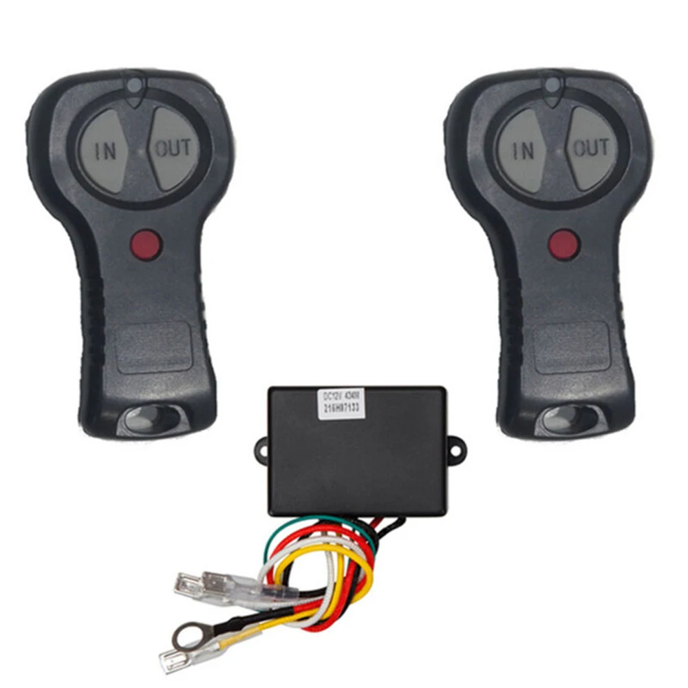 

12V Remote control Control Remote 100ft Accessories Box For Truck Kit Receiver Twin Winch