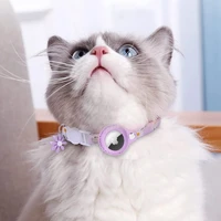 suitable for apple airtag tracker pet accessories collar luxury protective sleeve cats custom mascot necklace anti loss harness