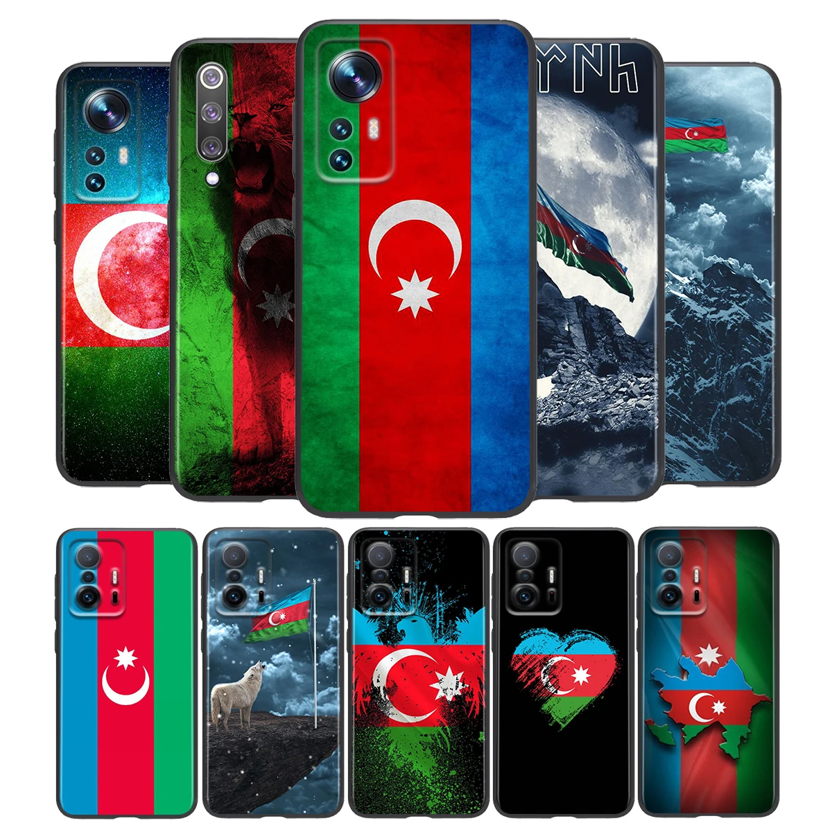 

Azerbaijan Flag Silicone Cover For Xiaomi Mi 12 11i 11T 11 10i 10T 10 9 9T SE Lite Pro Ultra HyperCharge Phone Case