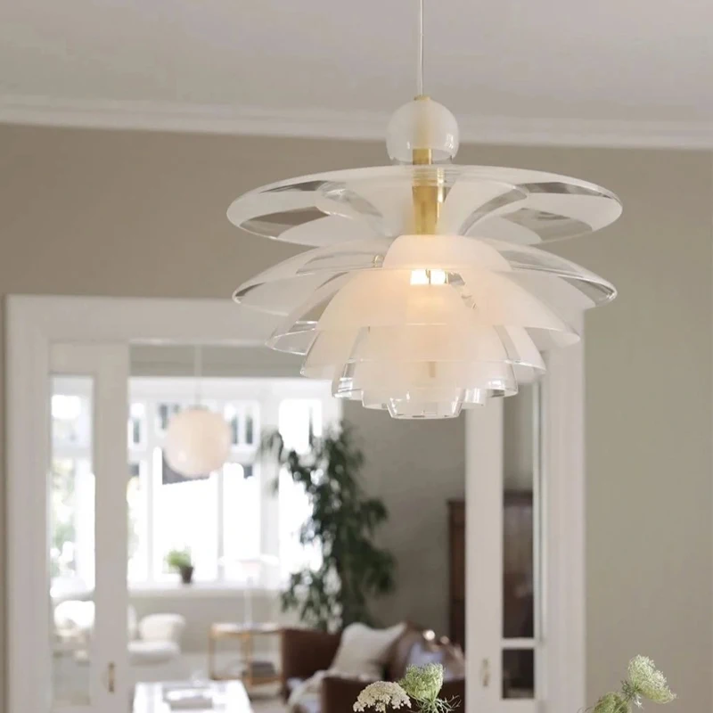 

Dining Room Chandelier Light Luxury Living Room Bedroom Kitchen Island Modern Minimalist Creative Art Pine Cone Lamp
