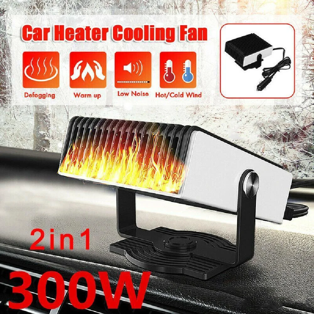 

12/24V 150W Car Heater Potable Auto Heater Defroster Electric Fan High Power Dryer Heating Cooling Windscreen Defogging Defrost