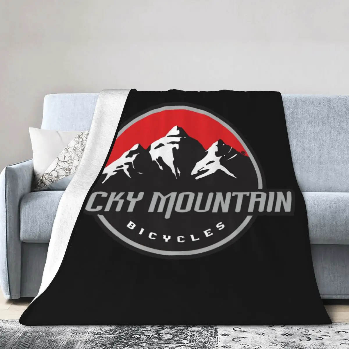 

New Rocky Mountain Canada Bike Logo Blanket Bedding Comforter Baby Blanket Minimalist Dirty resistant Anti-pilling Microfibers