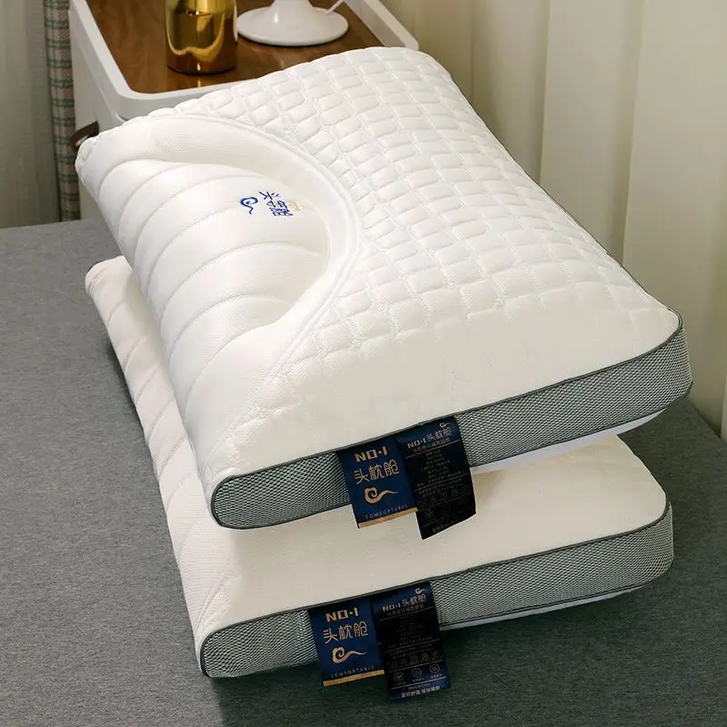 

Thailand Natural Latex Pillows Orthopedic Protect Vertebrae Health Care Cervical Pillow Anti-mite Massage Neck Help Sleep Pillow
