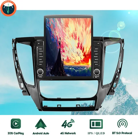 Android 14.0 8G + 128G Автомобильный радиоприемник Мультимедийный видеоDVD-плеер для Mitsubishi Pajero Sport 3 2016 2017 2018 GPS Navi 4G Lte Carplay