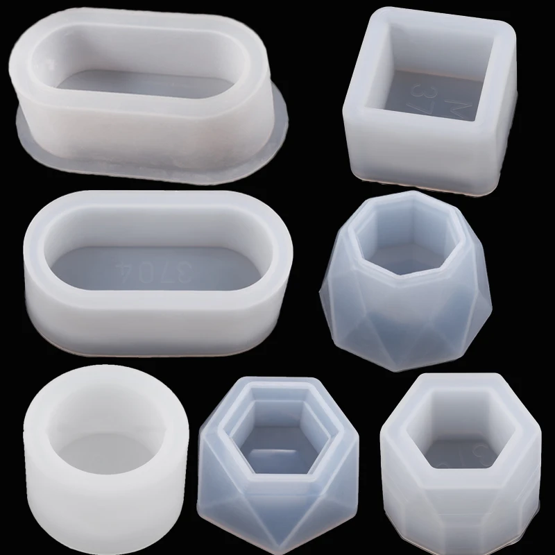 Контейнер для хранения геометрической формы искусственная овальная форма гипс