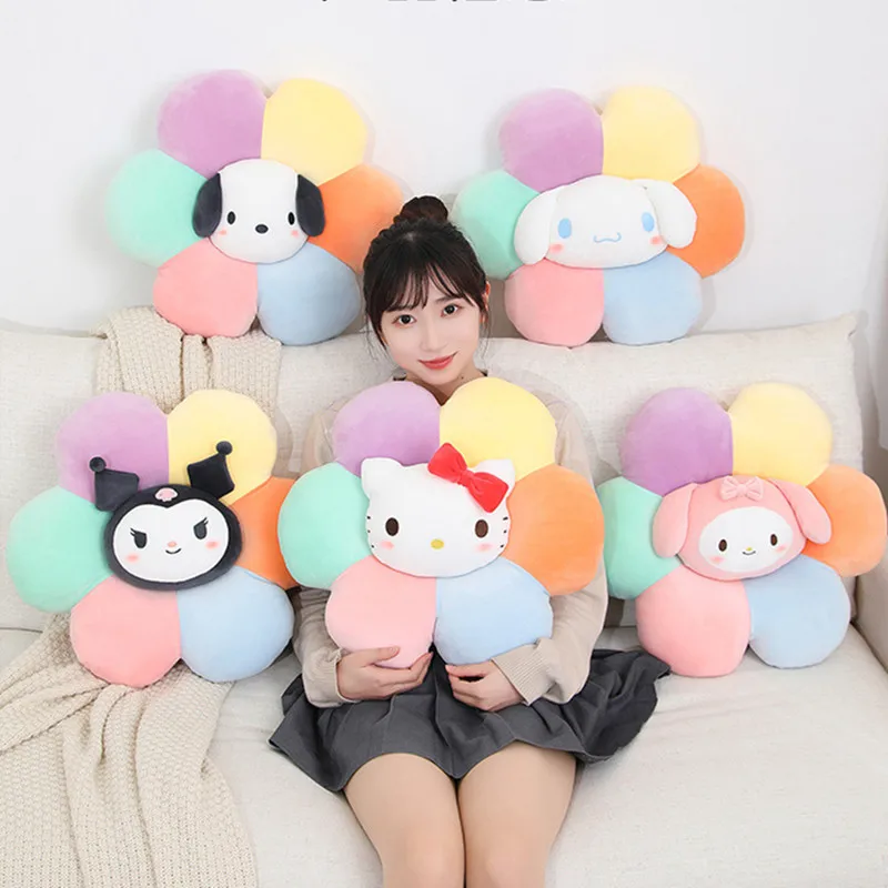 

45 см кавайная плюшевая игрушка Sanrios Подсолнух понравико мимелоди коричной мультяшная плюшевая игрушка креативная плюшевая мягкая декорати...