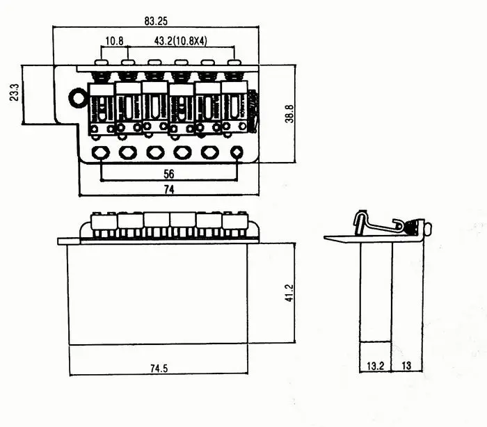 Электрогитара Wilkinson Single Shake Bridge Съемник струн Tremor Gold WV6