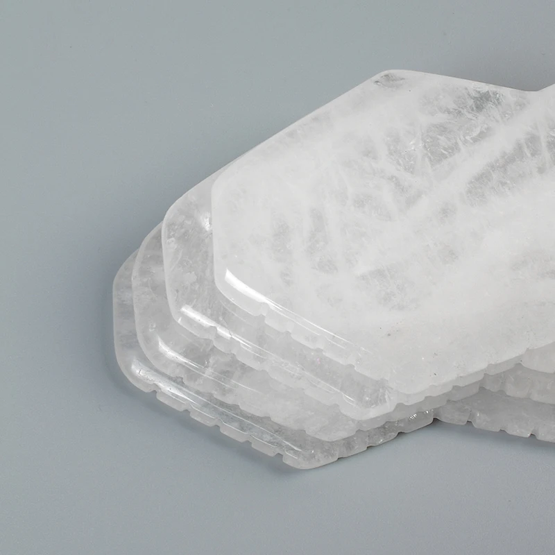 Shite Crystal Gua Sha Натуральный фотокосметический инструмент Многофункциональный