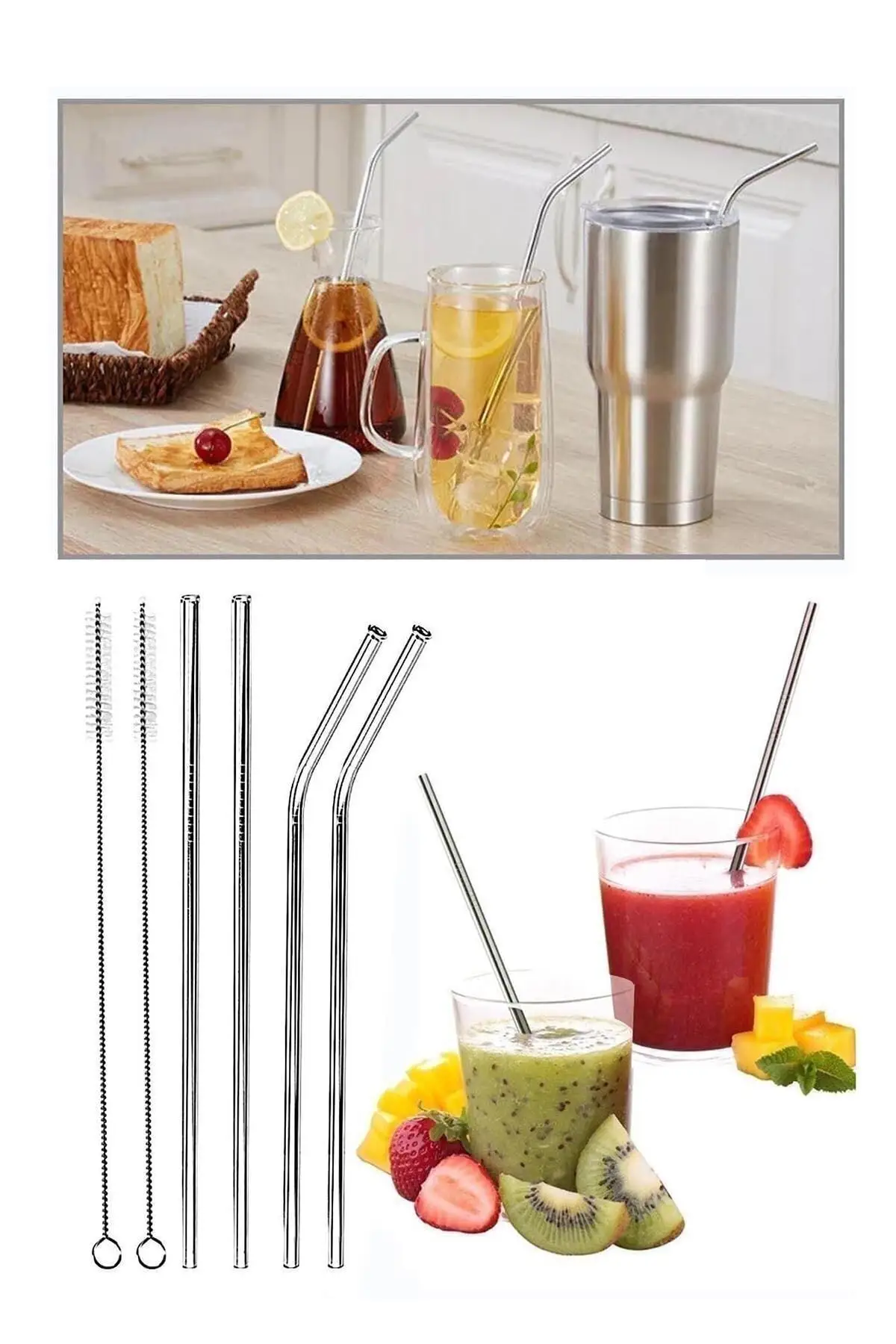 Пипетка из нержавеющей стали 2 Li + чистящая щетка |