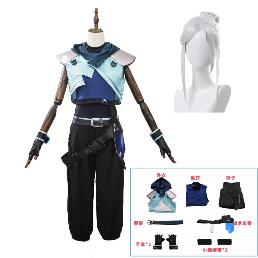 Джетт Косплей Костюм Парик Женщины Хэллоуин Наряды Полный Комплект Униформа