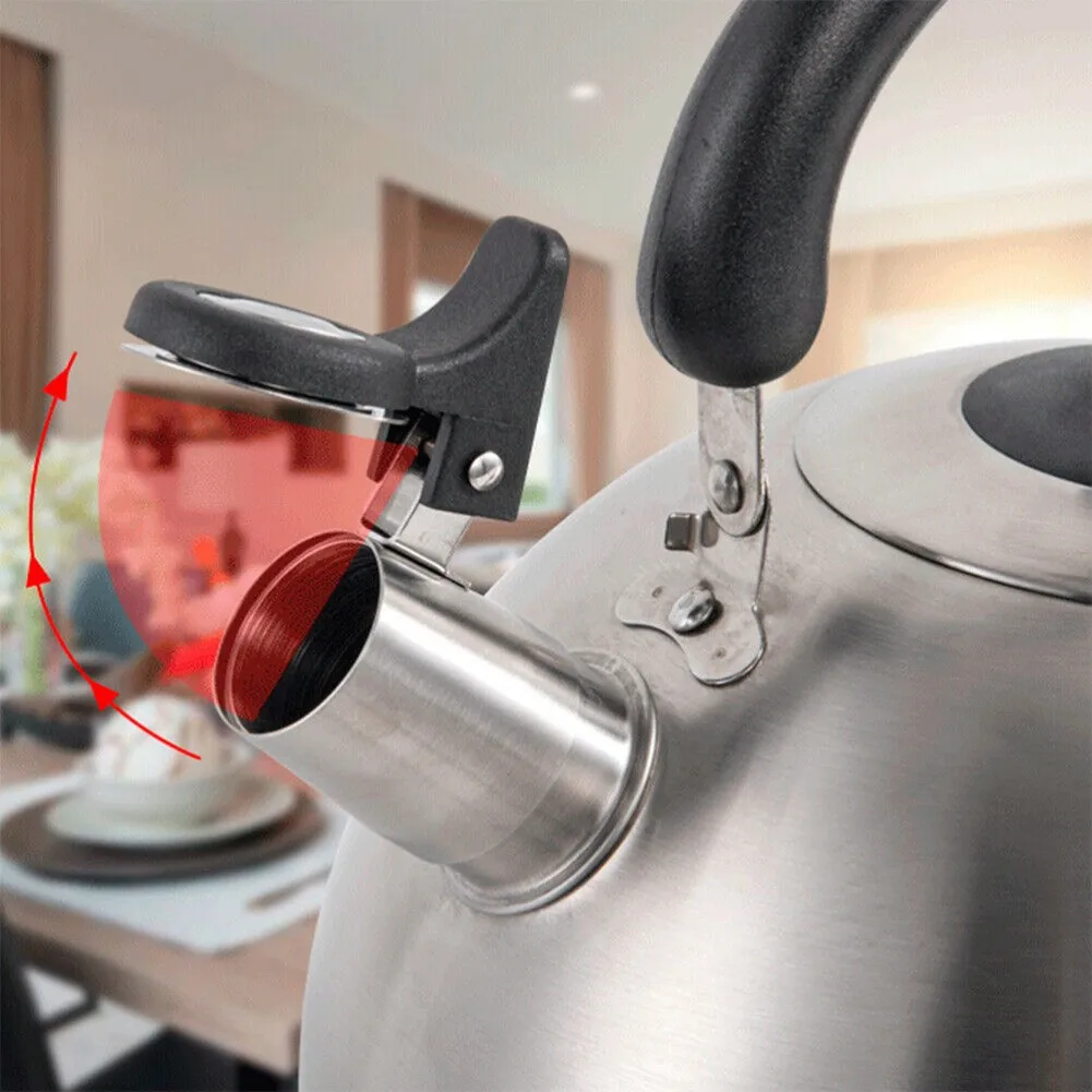 

Stainless Steel Teapot Spout Kettle Nozzle Kettle Replacement Parts Whistle Reminder Household Rust Prevention Easy To Carry
