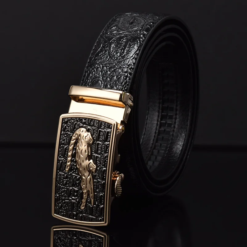 Belts for Men High Quality Business Work Casual Luxury Brand Famous Fashion Automatic Buckle Jeans Men Belt Casual Strap ZD2104