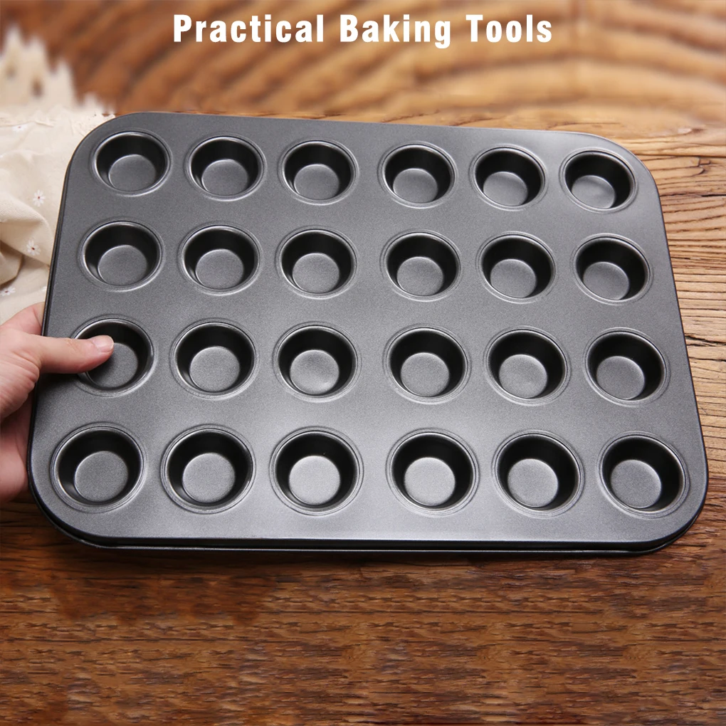 

Форма для маффинов ручной работы, высокотемпературная литейная форма, 24-полостная чашка, форма для приготовления пирожных, домашняя кухня