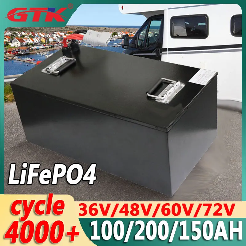 

Gtk 48V 100AH 200AH 72V 150AH 36V 60V LiFePO4 Battery Lithium iron phosphate For Electric tricycle Golf cart Forklift truck UPS
